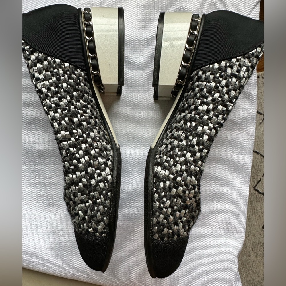 Chanel tweed block heel pumps - Picture 13 of 14